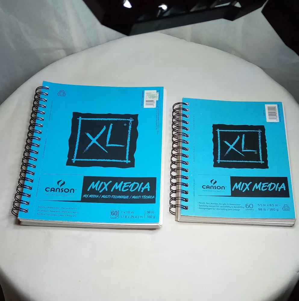 Lot of 2 Canson XL Mix Media Pads 1) 7x10